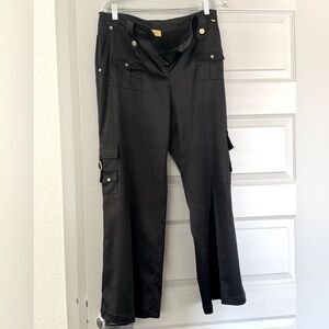 St John Satin Cargo Pants 8